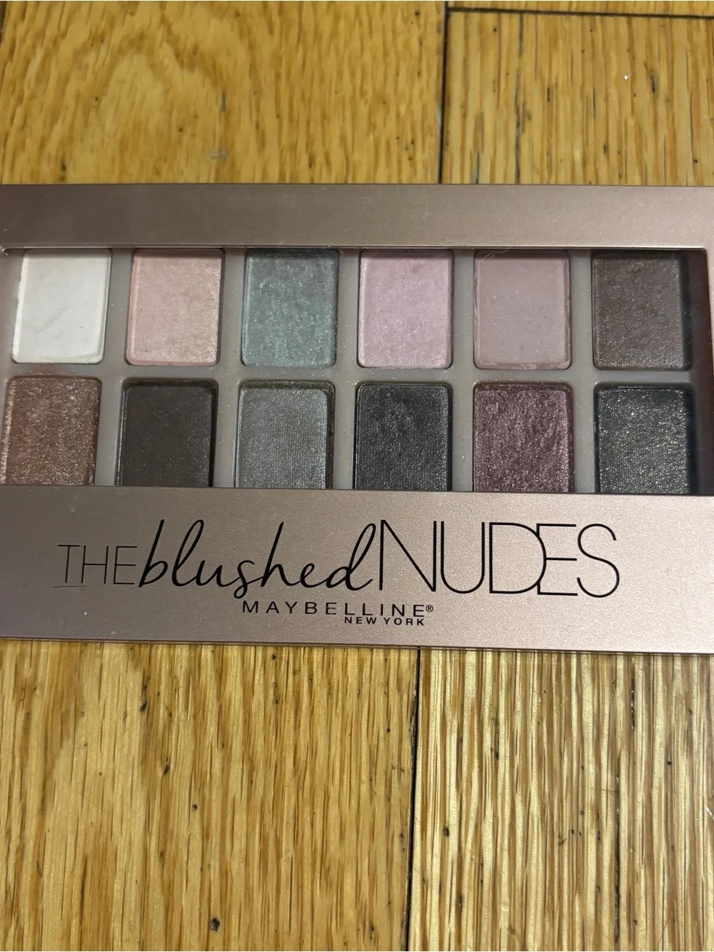 NWOT! Neutral & Pink Compact Eyeshadow Palette — 12 Shimmer & Satin Shades